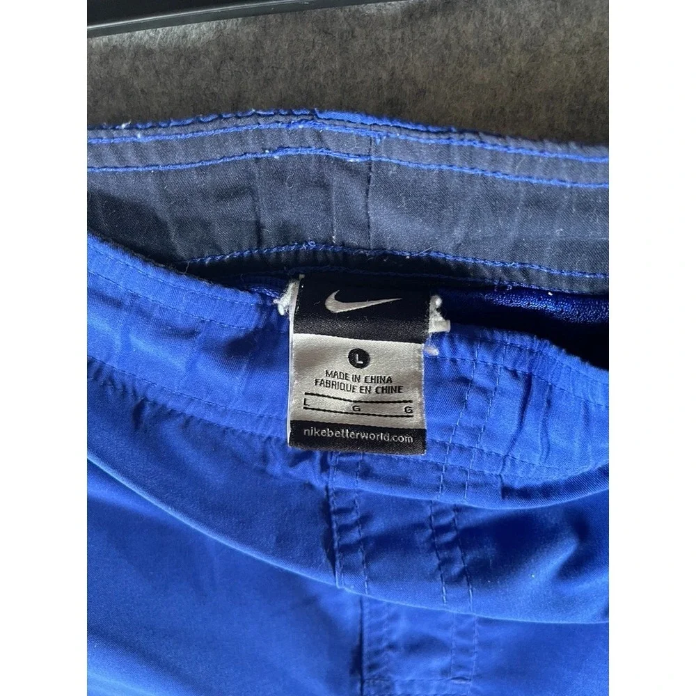 Nike men's blue‎ mesh-lined swim trunks Size L